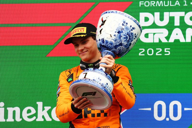 Norris retires as Piastri wins chaotic Dutch GP