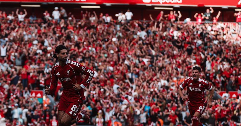 Szoboszlai late freekick earns Liverpool lucky escape against Gunners at Anfield