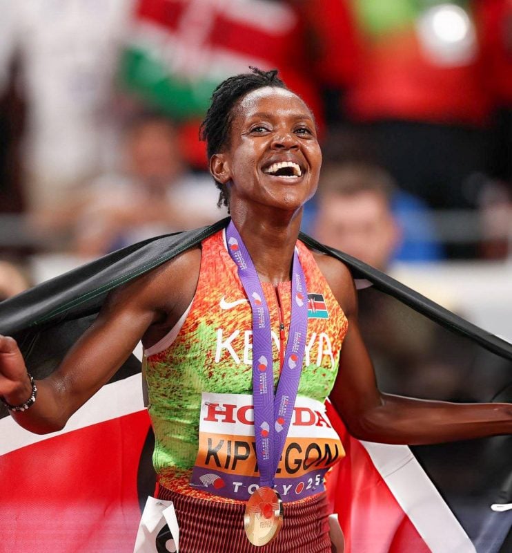 Track queen Faith Kipyegon reveals heartbreaking update on hamstring injury
