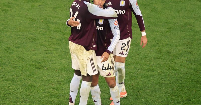 Aston Villa Beats Manchester United As Rogers Nets Twice