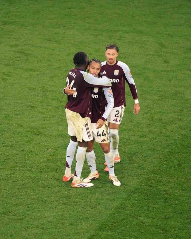 Aston Villa Beats Manchester United As Rogers Nets Twice