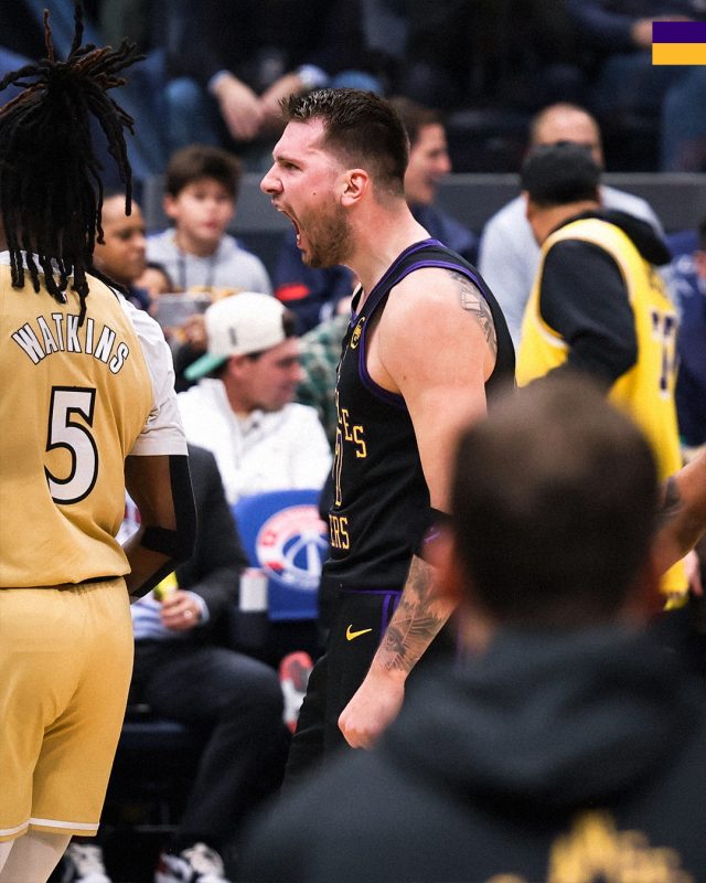 Lakers’ Doncic hits triple double in 20 minutes