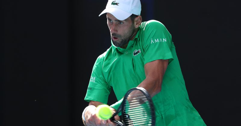Djokovic scrapes into semis after Musetti injury