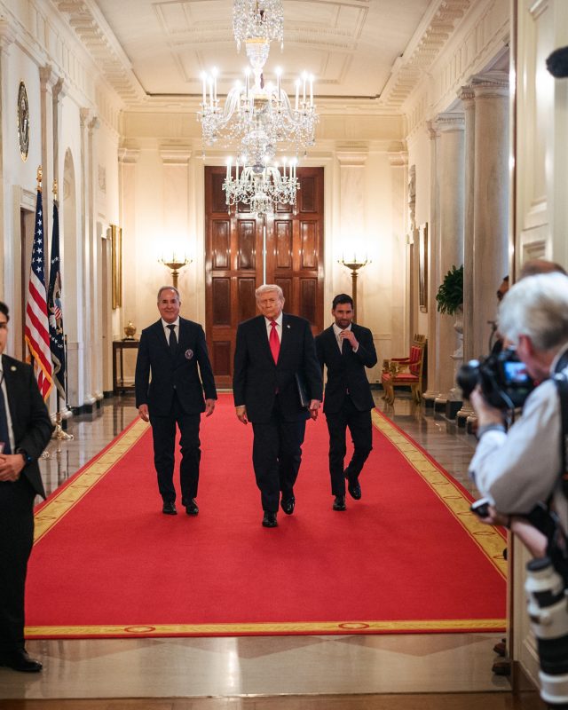 Messi and Inter Miami meet Trump at White House