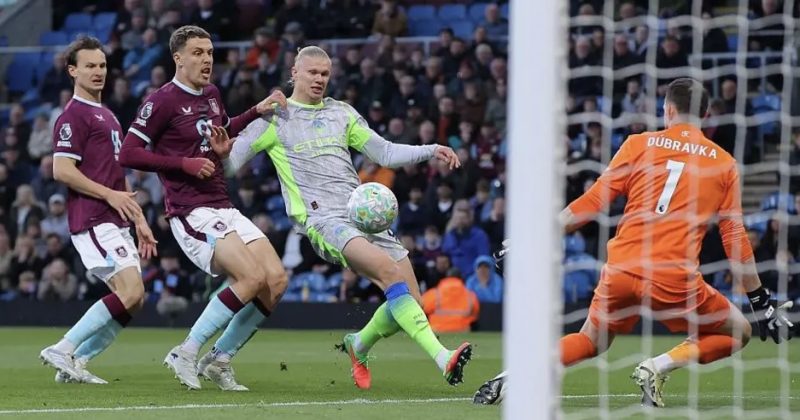 Haaland Scores As Man City Relegates Burnley To Go Top Of EPL