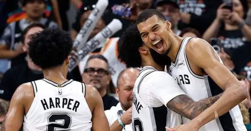 Wembanyama Double-Double Helps Spurs Clinch Series