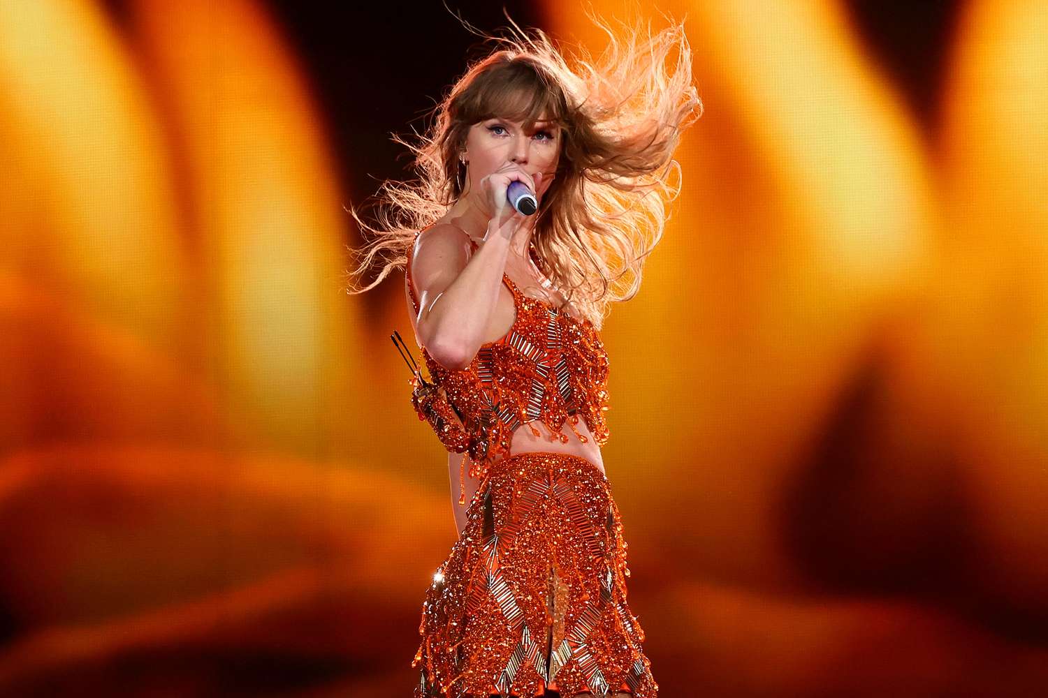 Taylor Swift Explains Her New Album ‘The Life Of A Showgirl’s Orange Theme